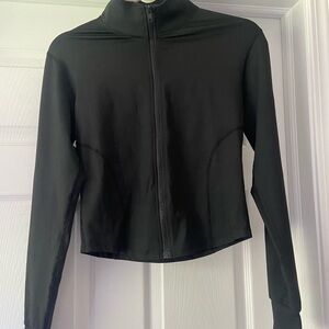Fashion Brand Company Women's Black High-Collar Zip Bomber Jacket
